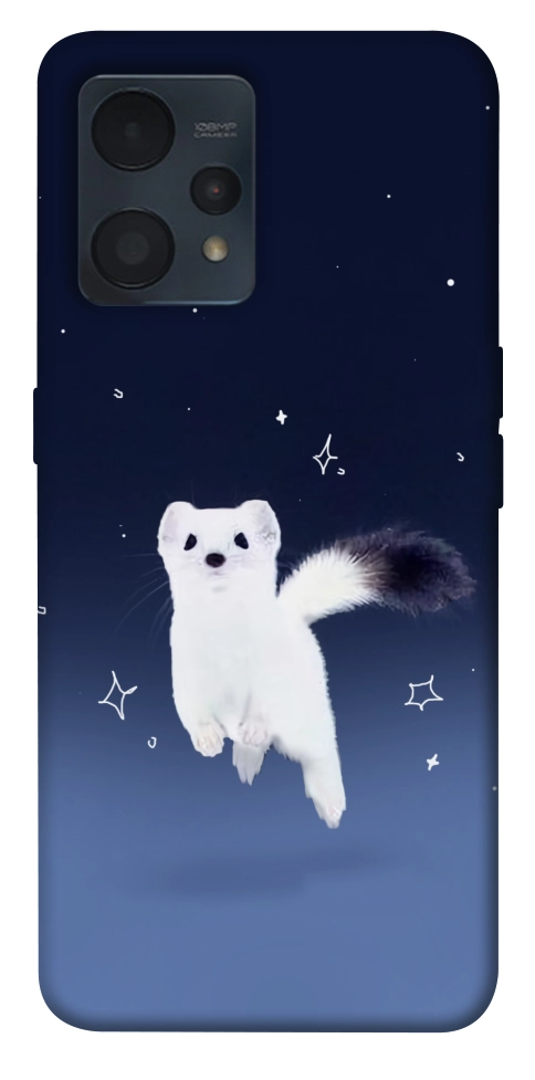 Чехол Хорёк в снегу для Realme 9 Pro+