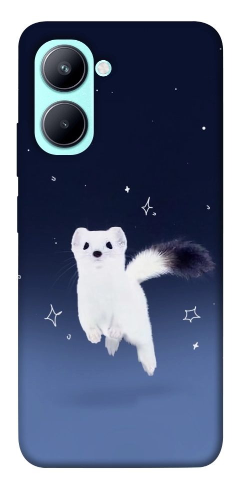 Чехол Хорёк в снегу для Realme C33