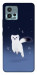 Чехол Хорёк в снегу для Motorola Moto G72