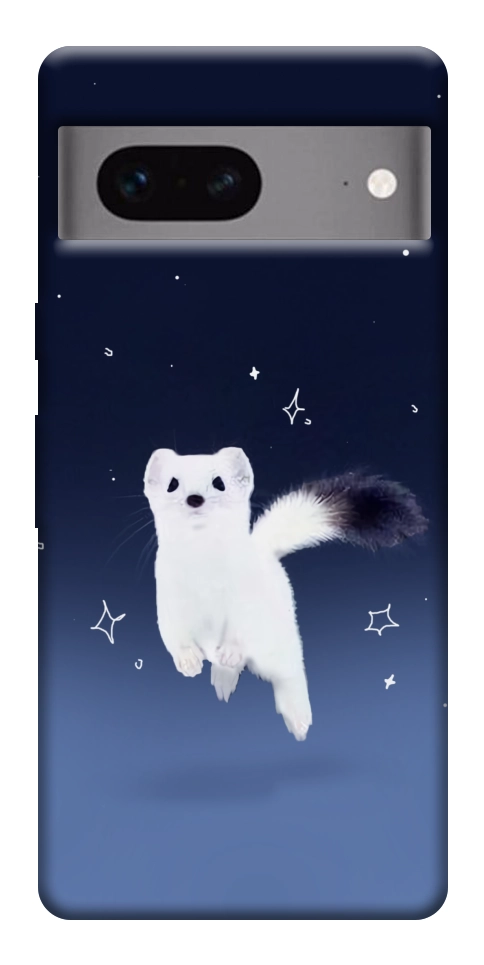 Чехол Хорёк в снегу для Google Pixel 7