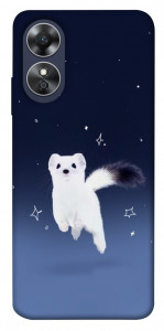 Чехол Хорёк в снегу для Oppo A17