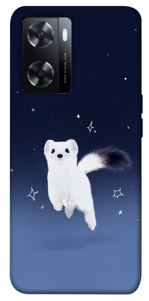 Чехол Хорёк в снегу для Oppo A77s