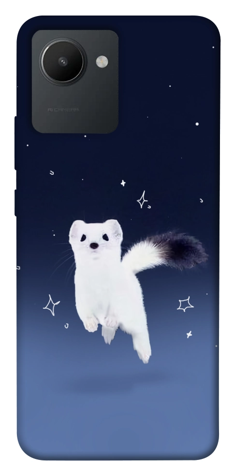 Чехол Хорёк в снегу для Realme C30s