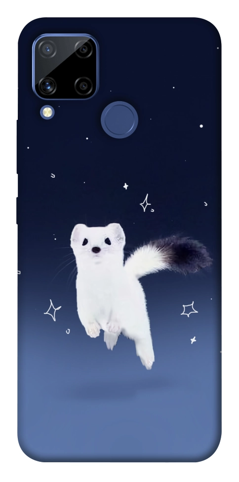 Чехол Хорёк в снегу для Realme C15