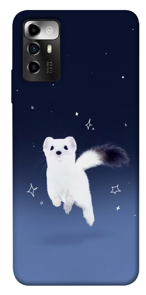 Чехол Хорёк в снегу для ZTE Blade A72
