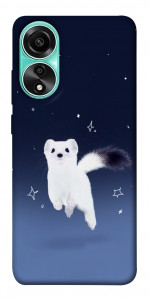 Чехол Хорёк в снегу для Oppo A78 4G