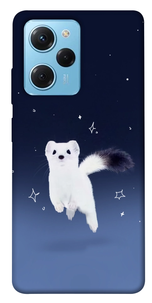 Чехол Хорёк в снегу для Xiaomi Poco X5 Pro 5G