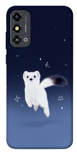 Чехол Хорёк в снегу для ZTE Blade A53
