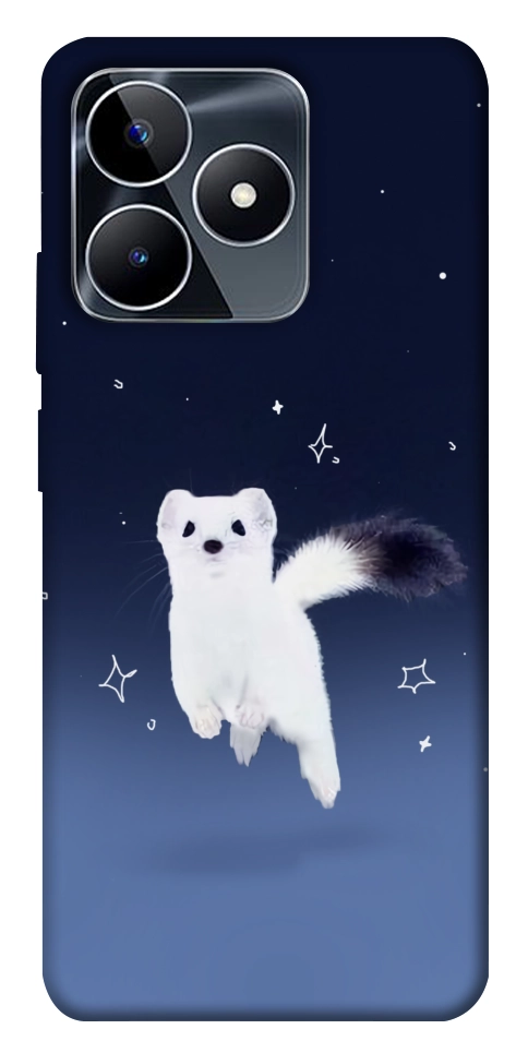 Чехол Хорёк в снегу для Realme C53