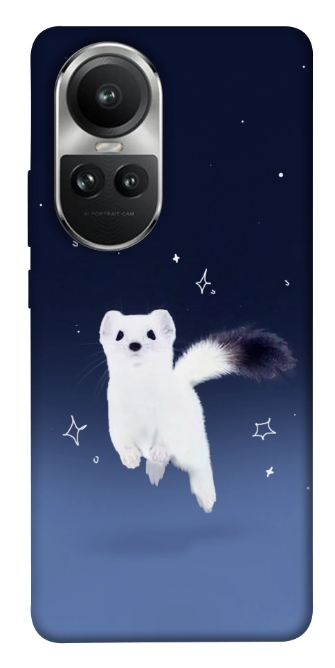 Чехол Хорёк в снегу для Oppo Reno 10