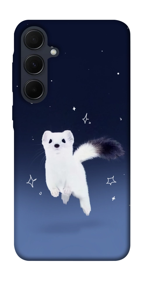 Чехол Хорёк в снегу для Galaxy A35
