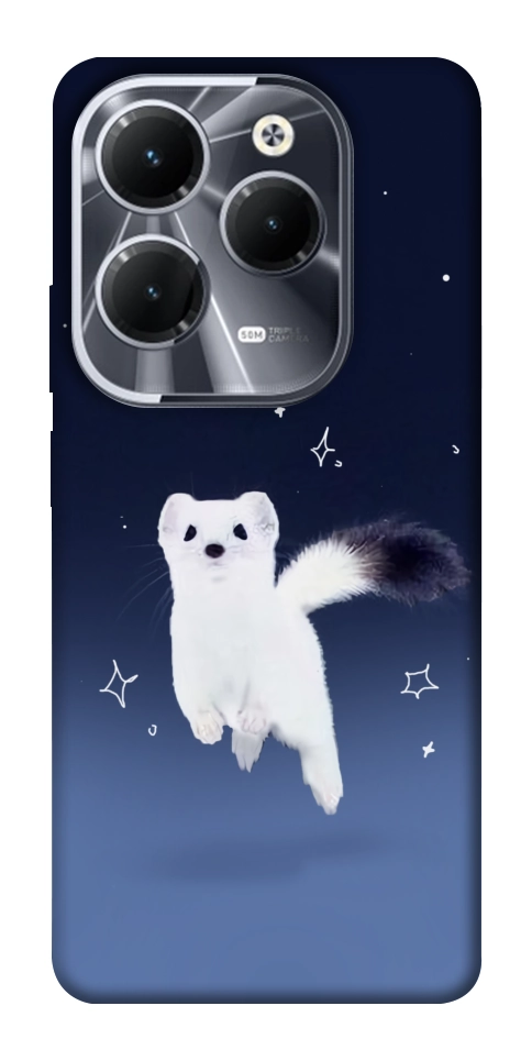 Чехол Хорёк в снегу для Infinix Hot 40