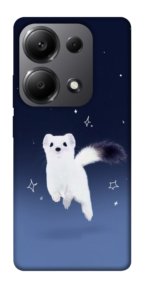 Чехол Хорёк в снегу для Xiaomi Redmi Note 13 Pro 5G