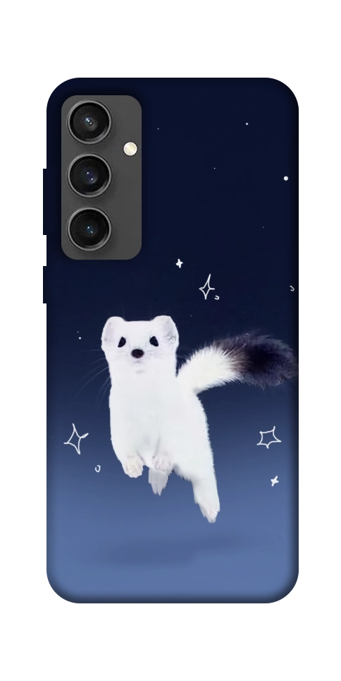 Чехол Хорёк в снегу для Galaxy S24 FE