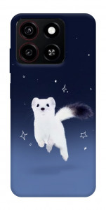 Чехол Хорёк в снегу для ZTE Blade A35 4G