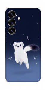 Чехол Хорёк в снегу для Galaxy S25