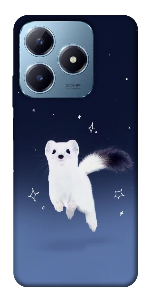 Чехол Хорёк в снегу для Realme C63 4G