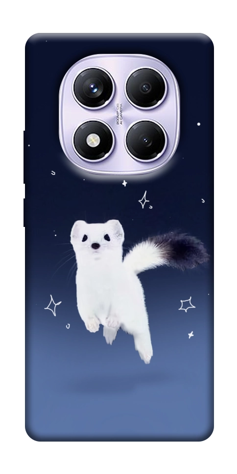 Чехол Хорёк в снегу для Xiaomi Poco X7