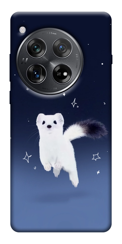 Чехол Хорёк в снегу для OnePlus 12