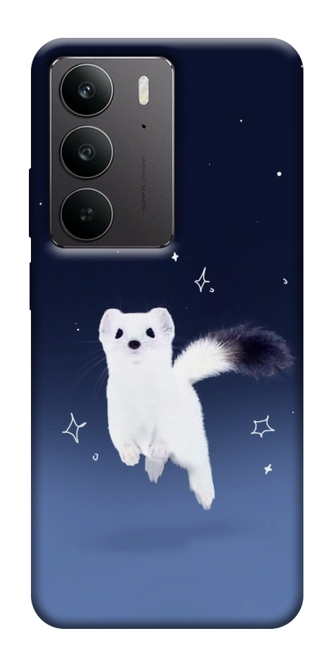 Чехол Хорёк в снегу для Realme C75