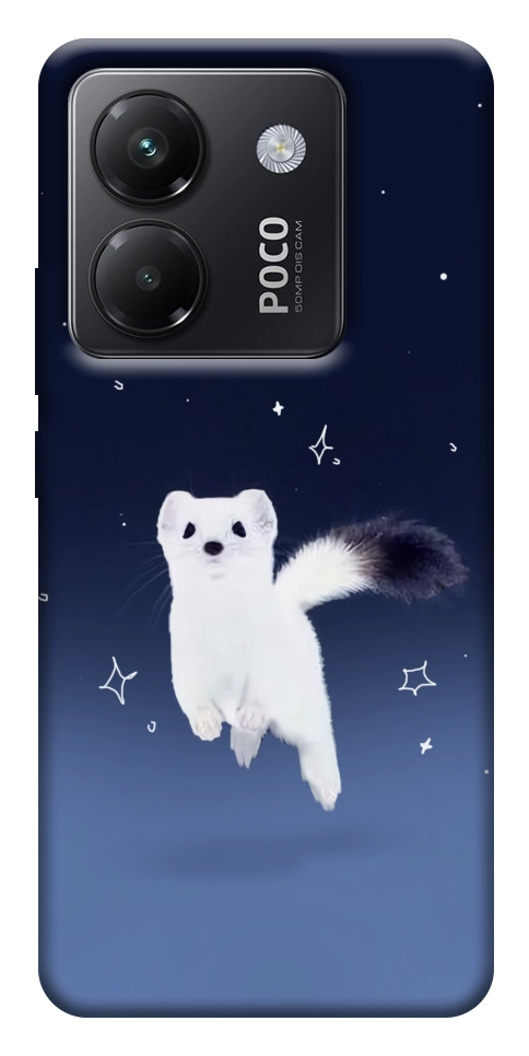 Чехол Хорёк в снегу для Xiaomi Poco M7 Pro 5G