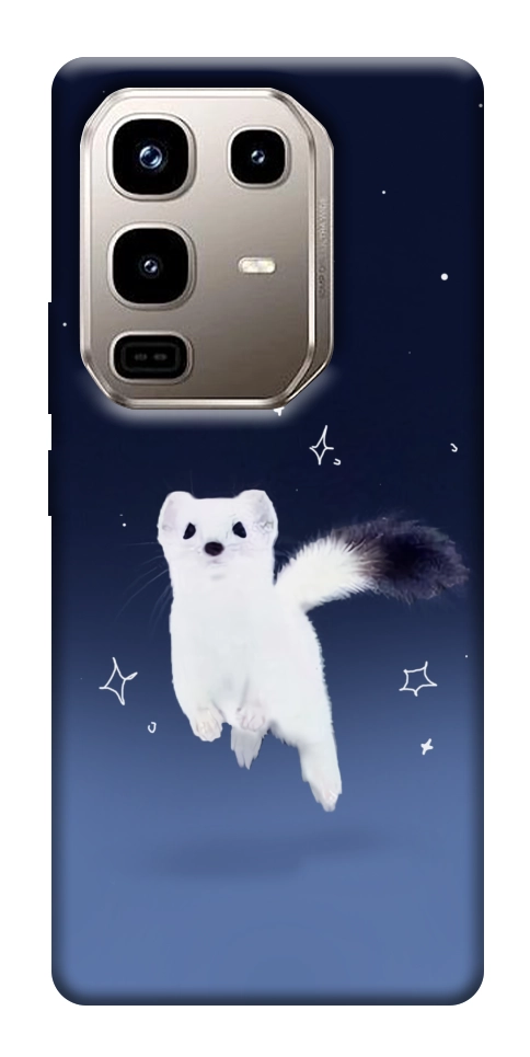 Чехол Хорёк в снегу для Infinix Note 50 Pro 4G