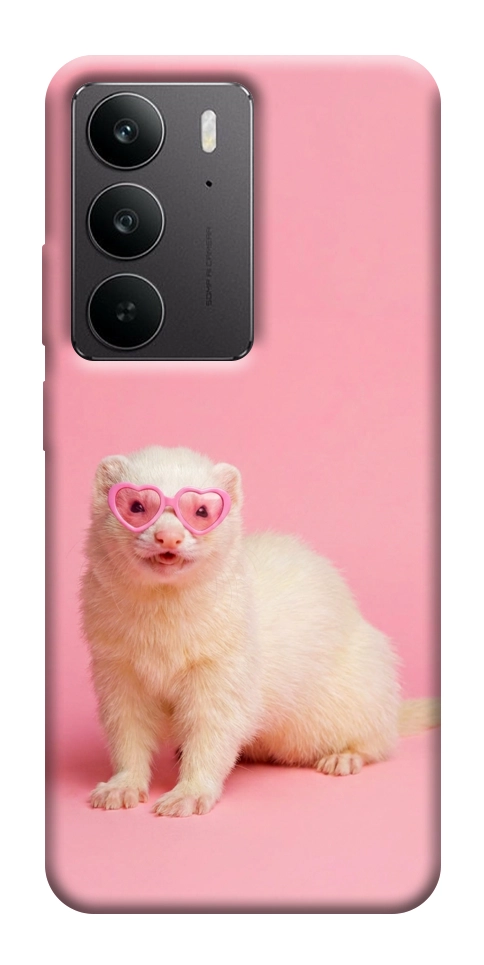 Чехол Белый хорёк для Realme C75