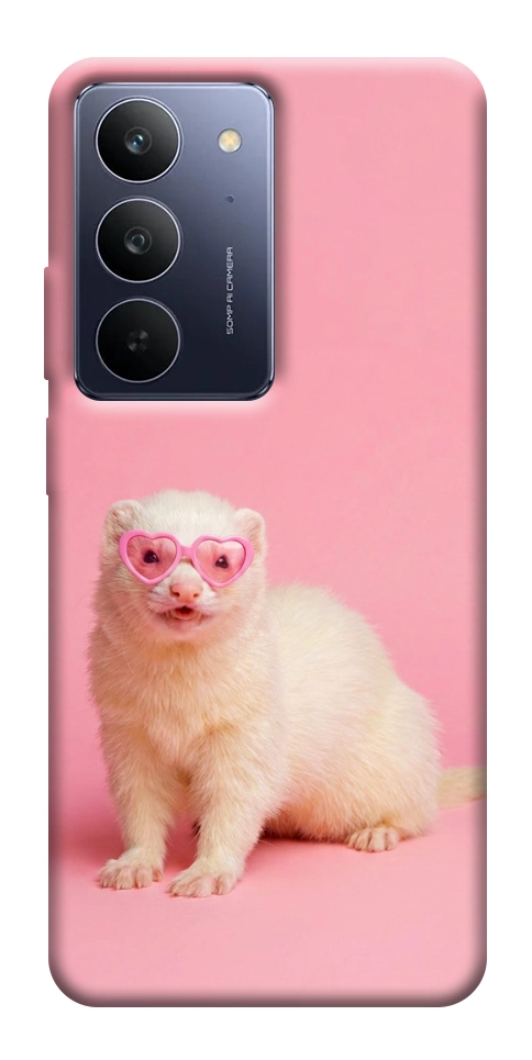 Чехол Белый хорёк для Realme C75x