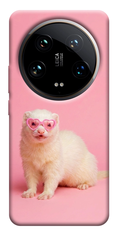 Чехол Белый хорёк для Xiaomi 14 Ultra