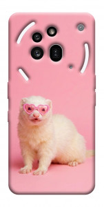 Чехол Белый хорёк для Nothing Phone (3a) Pro
