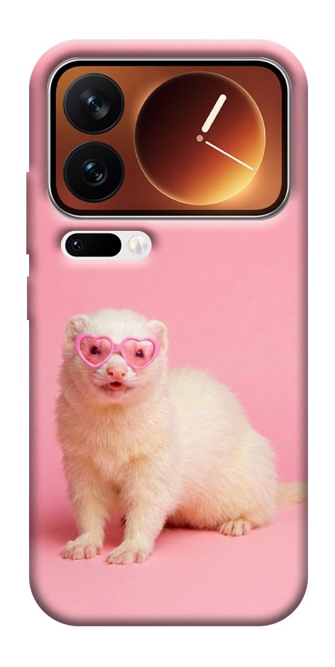 Чехол Белый хорёк для Xiaomi 17 Pro