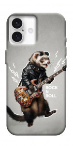 Чехол Рок хорёк для iPhone 16