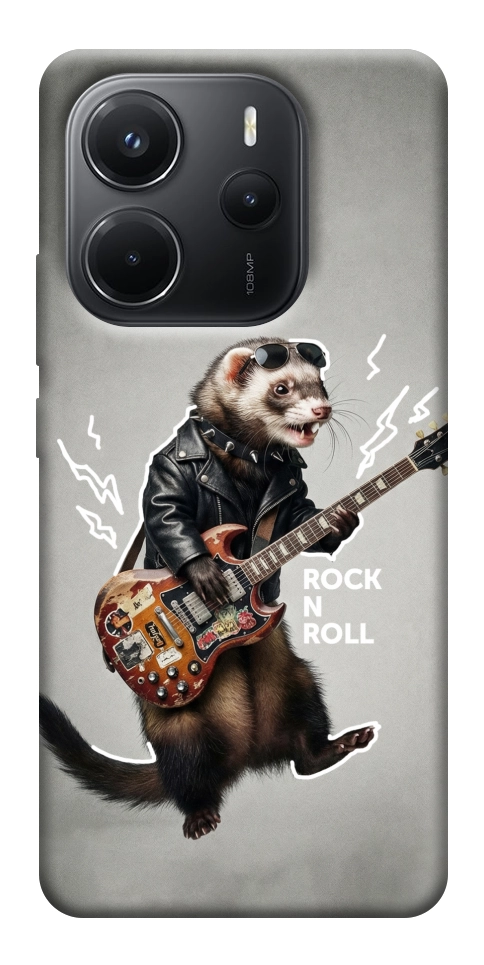 Чехол Рок хорёк для Xiaomi Redmi Note 14 4G (Int. version)
