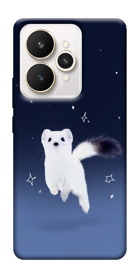 Чехол Хорёк в снегу для Realme 15