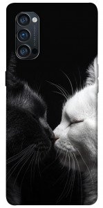Чохол Black and white cats для Oppo Reno 4 Pro 5G