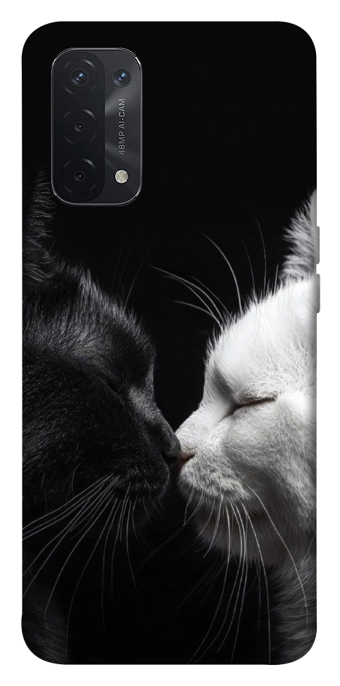 Чехол Black and white cats для Oppo A74 5G