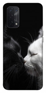 Чехол Black and white cats для Oppo A74 5G