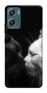 Чехол Black and white cats для Motorola Moto G06