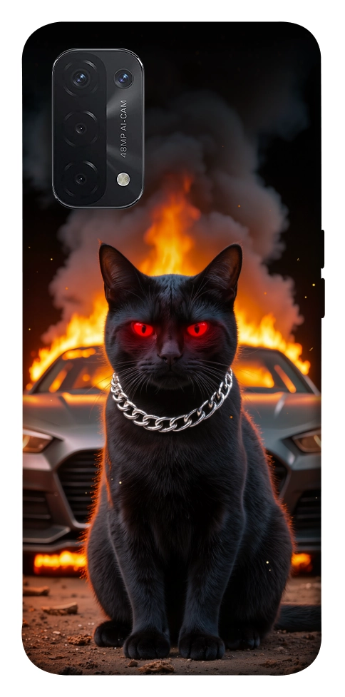 Чехол Black trouble для Oppo A74 5G