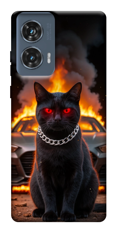 Чехол Black trouble для Motorola Edge 50 Fusion