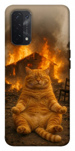 Чехол Burning cat для Oppo A74 5G
