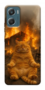 Чехол Burning cat для Motorola Moto G06