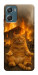 Чохол Burning cat для Motorola Moto G06