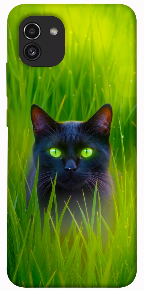 Чехол Cat in the grass для Galaxy A03