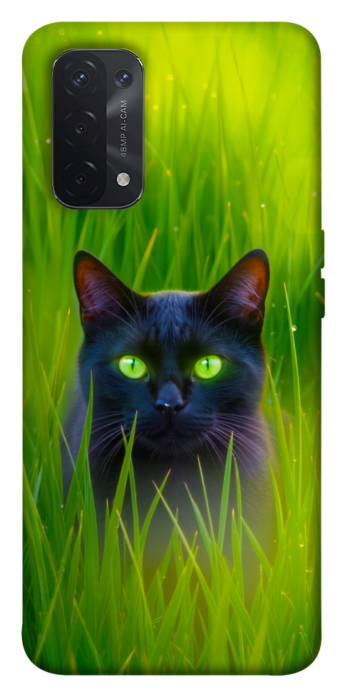 Чехол Cat in the grass для Oppo A74 5G