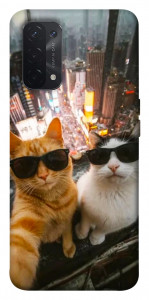 Чехол Cool cats city для Oppo A74 5G