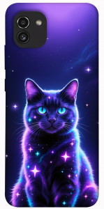 Чехол Galaxy purple cat для Galaxy A03