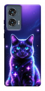 Чехол Galaxy purple cat для Motorola Edge 50 Fusion