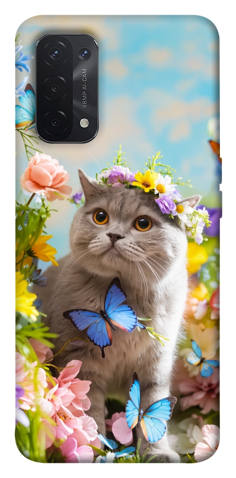 Чехол Spring cat для Oppo A74 5G