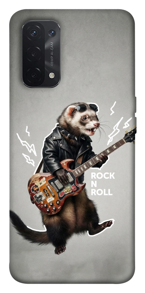 Чехол Рок хорёк для Oppo A74 5G
